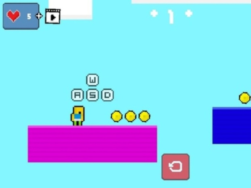Permainan 2d obby rainbow parkour  secara online