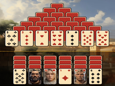 Permainan Piramida solitaire roma kuno  secara online