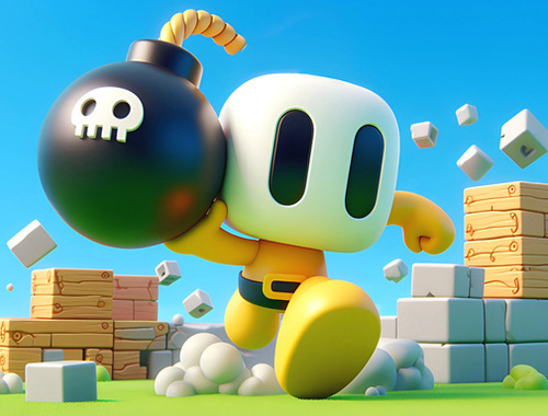 Permainan Bombaman 3d  secara online