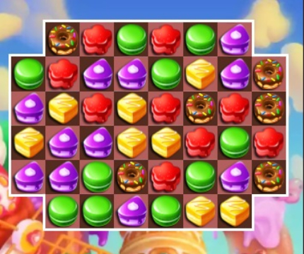 Permainan Cake Match3  secara online