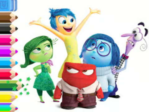 Permainan Buku mewarnai: Inside Out  secara online
