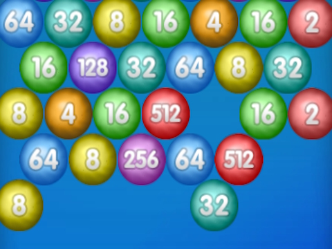 Permainan Number Bubble Shooter  secara online