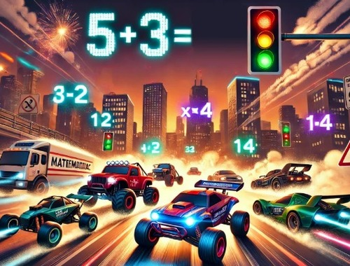 Permainan Balapan Matematika  secara online
