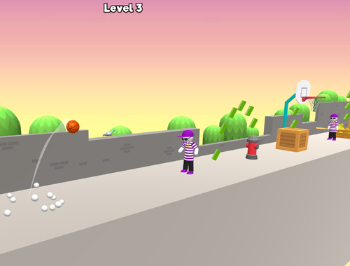Permainan Bounce Dunk Basketball  secara online