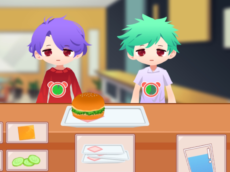 Permainan Restoran Burger Rush secara online