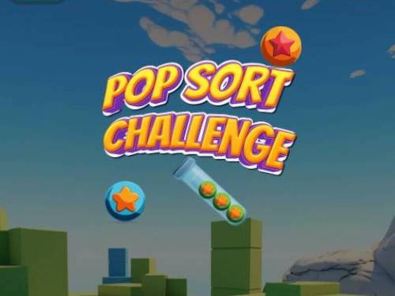 Permainan Tantangan Sortir Pop secara online