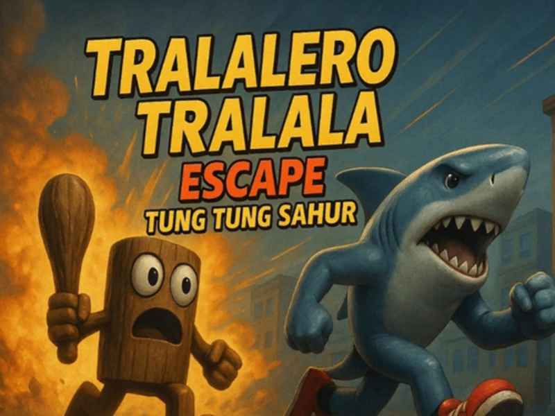 Permainan Tralalero tralala melarikan diri secara online