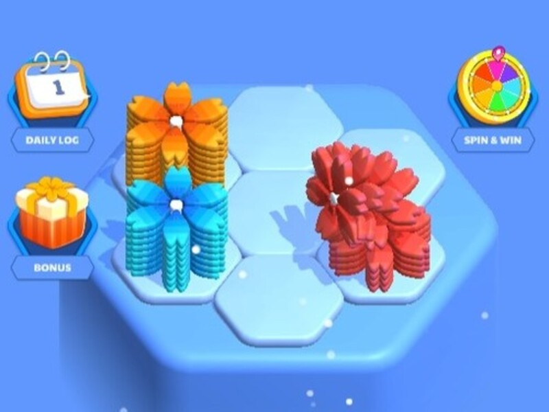 Permainan Teka-teki hexa bunga secara online