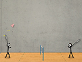 Permainan Stick figure badminton  secara online