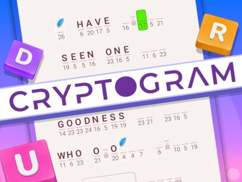 Permainan Cryptogram: teka-teki otak kata secara online