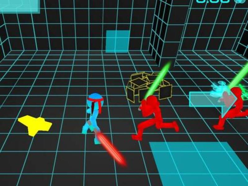 Permainan Pertempuran pedang neon stickman secara online