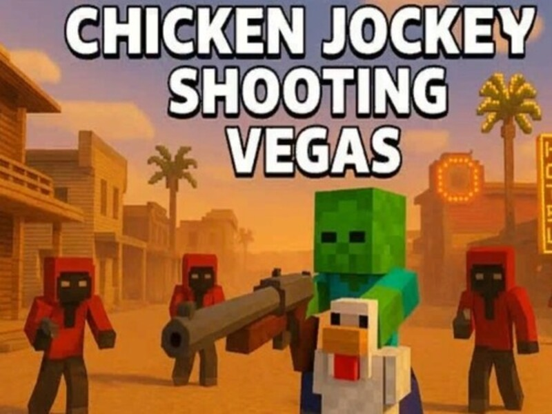 Permainan Chicken Jockey Shooting Vegas secara online