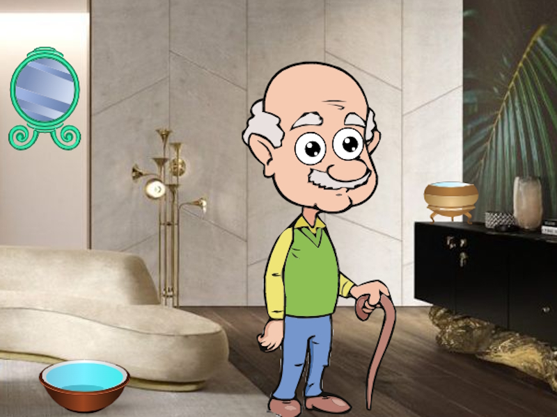 Permainan Kakek bertemu teman-teman secara online