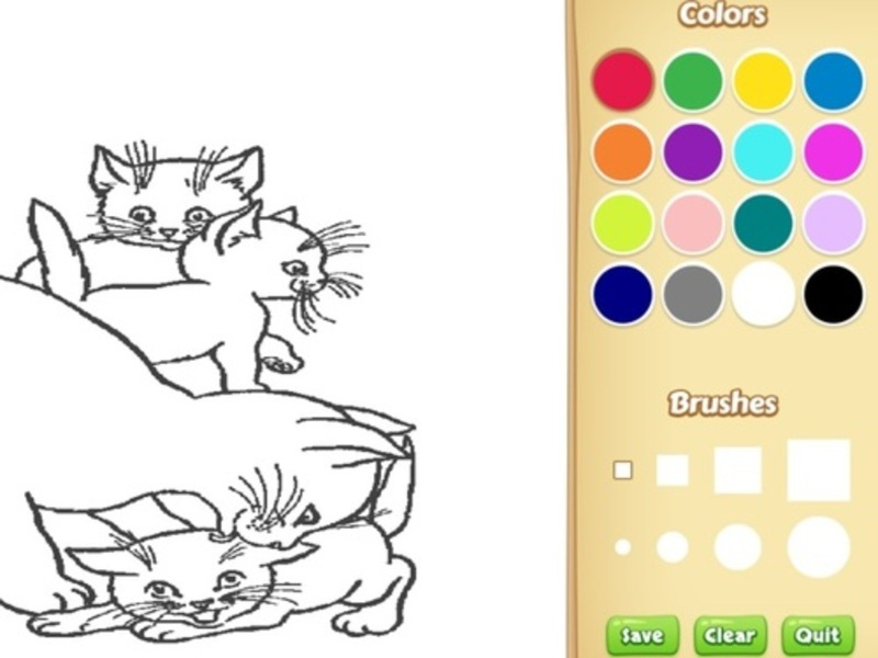 Permainan Buku mewarnai kucing untuk anak-anak secara online