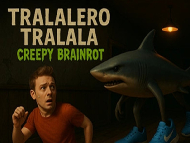 Permainan Tralalero tralala brainrot menyeramkan secara online