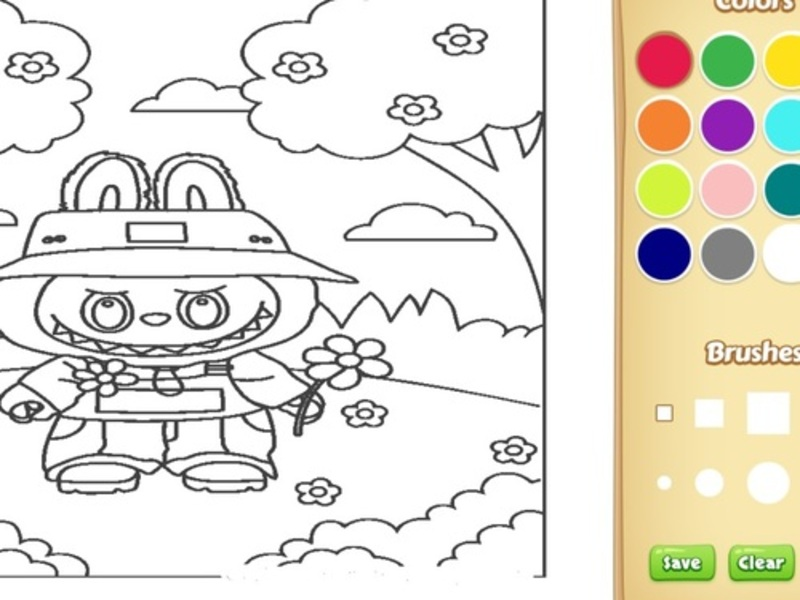 Permainan Buku mewarnai labubu untuk anak-anak secara online