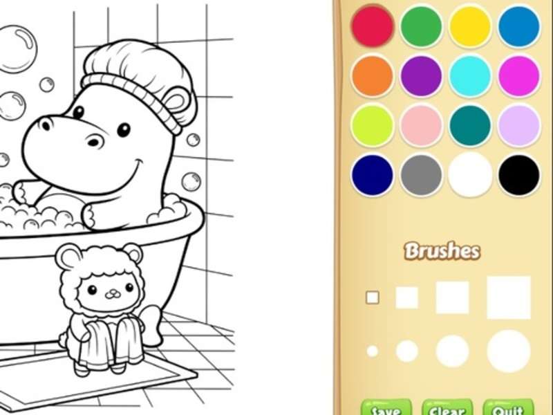 Permainan Buku mewarnai teman yang nyaman untuk anak-anak secara online