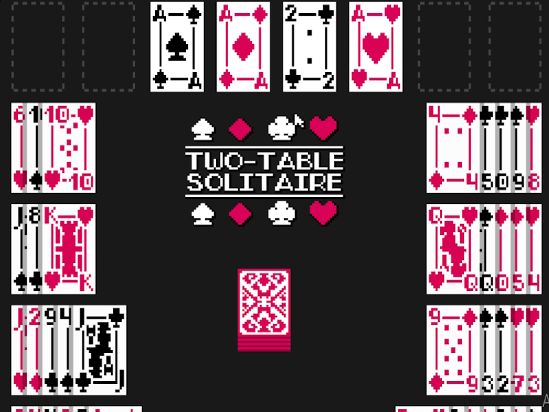 Permainan Solitaire dua meja secara online