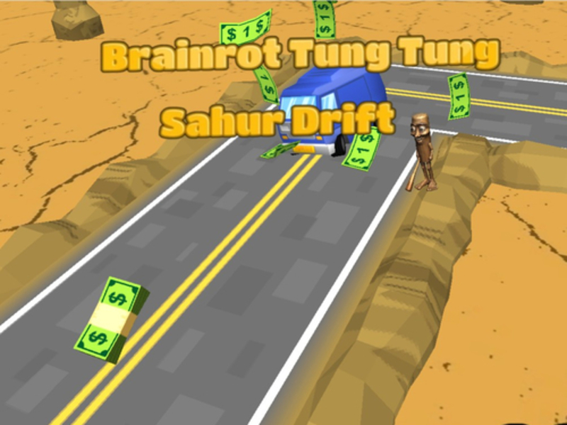 Permainan Brainrot Tung Tung Sahur Drift secara online