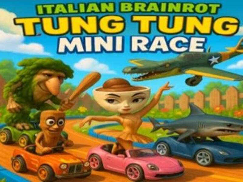 Permainan Italia Brainrot Tung Tung Mini Race secara online
