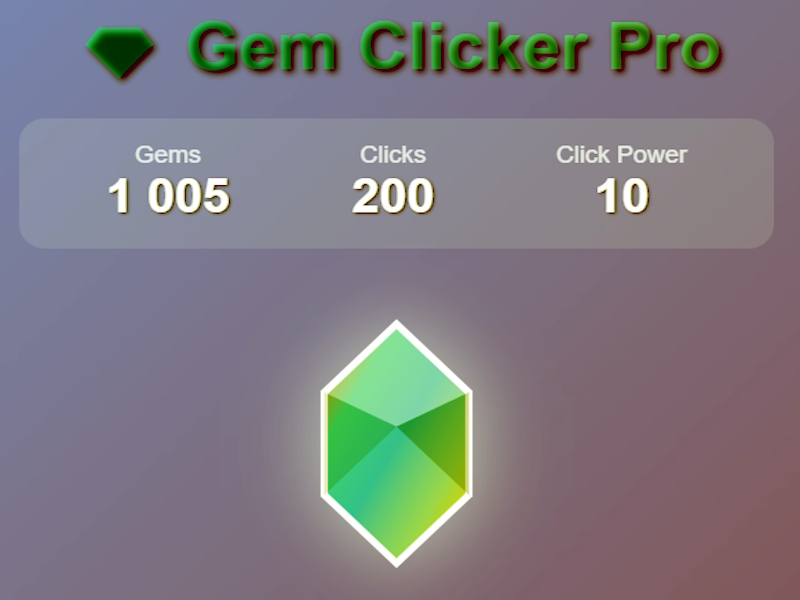 Permainan Permata Clicker Pro secara online