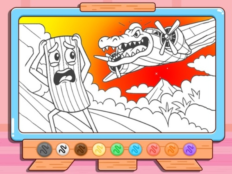 Permainan Buku Mewarnai: Bombardino Crocodilo secara online