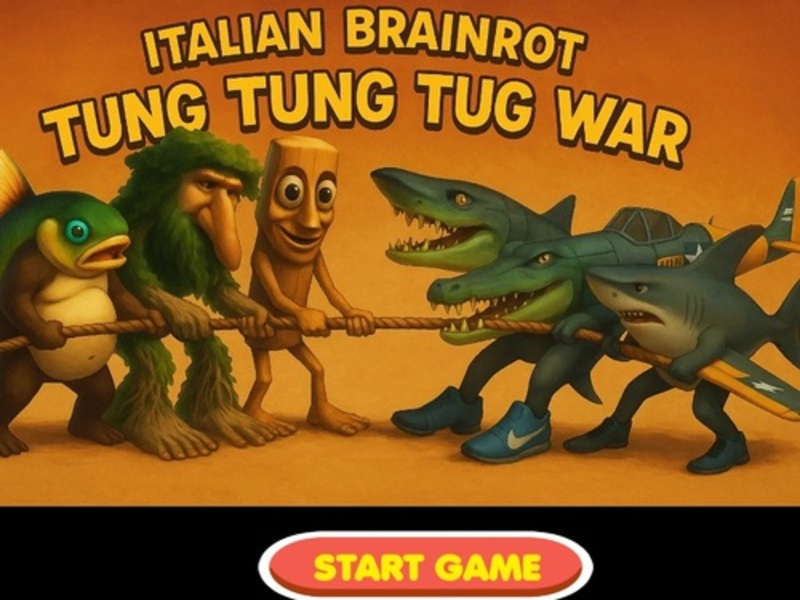 Permainan Italia Brainrot Tung Tung Tug War secara online