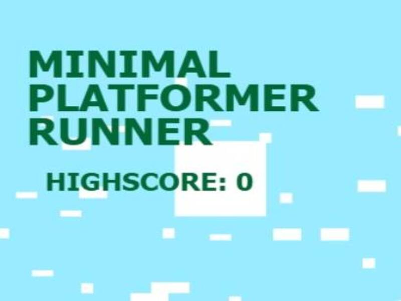 Permainan Pelari platformer minimal secara online