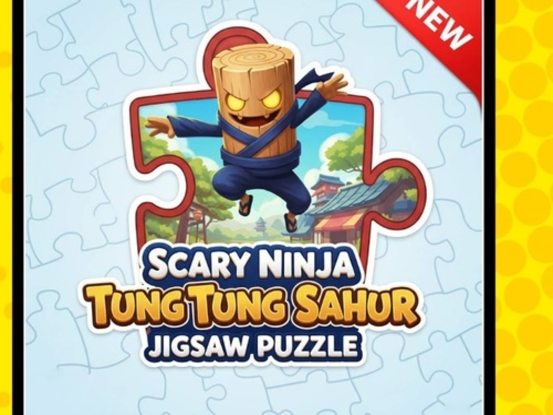 Permainan Teka-teki Jigsaw Ninja Tung Tung Sahur yang menakutkan secara online