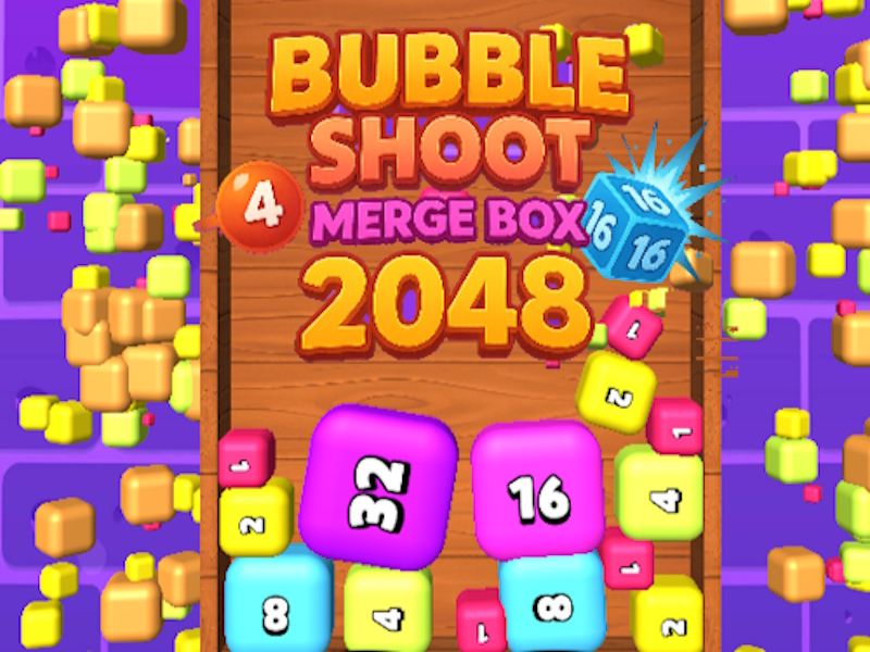 Permainan Kotak gabungan pucuk gelembung 2048 secara online