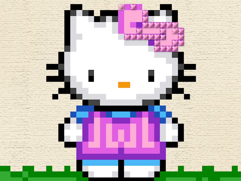 Permainan Hello Kitty Cross Stitch secara online
