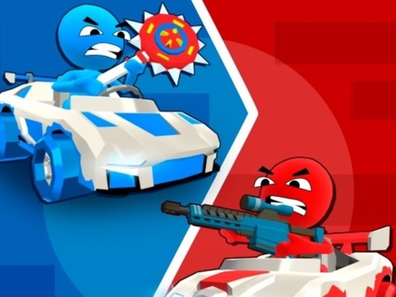 Permainan Stickman Battle 1-4 pemain secara online