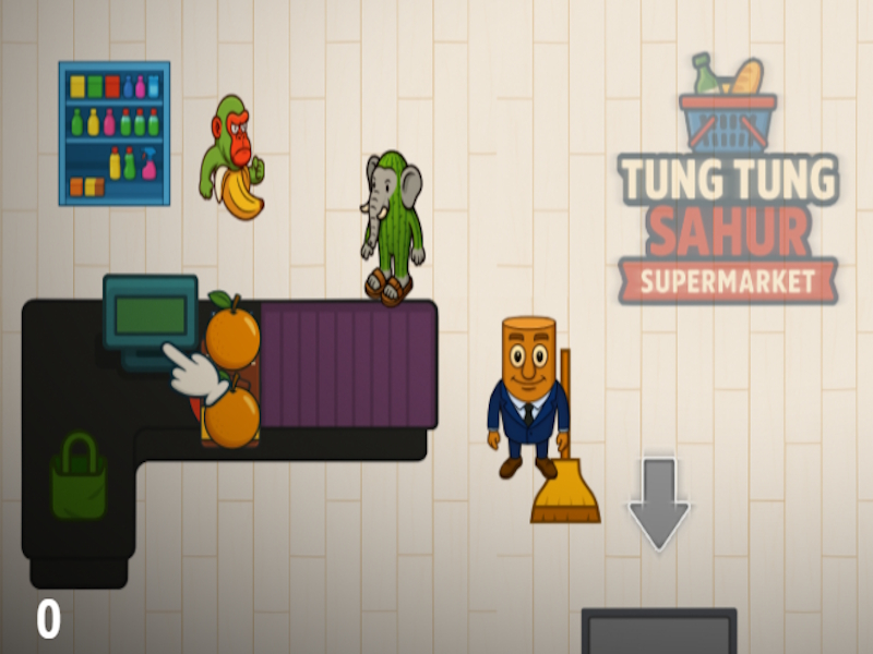 Permainan Supermarket Tung Tung Sahur secara online